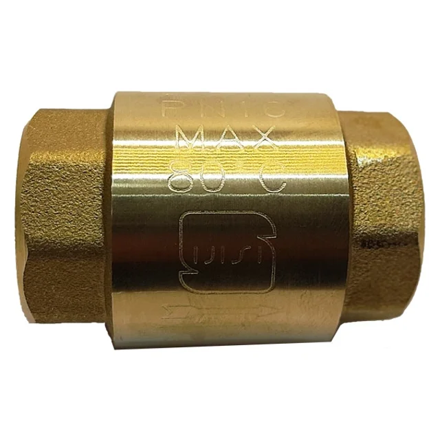 شیر یکطرفه برنجی یک اینچ آذر سوپاپ پلاستیک مدل 1-1-105