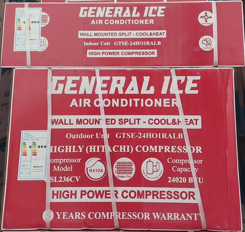 کولر گازی اسپلیت 24000 جنرال آیس GENERAL ICE مدل GTSE-24HO1RALB