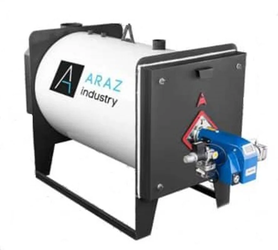 دیگ آبگرم ورق سیاه سایز بزرگ 900000 (کیلوکالری بر ساعت) آراز صنعت