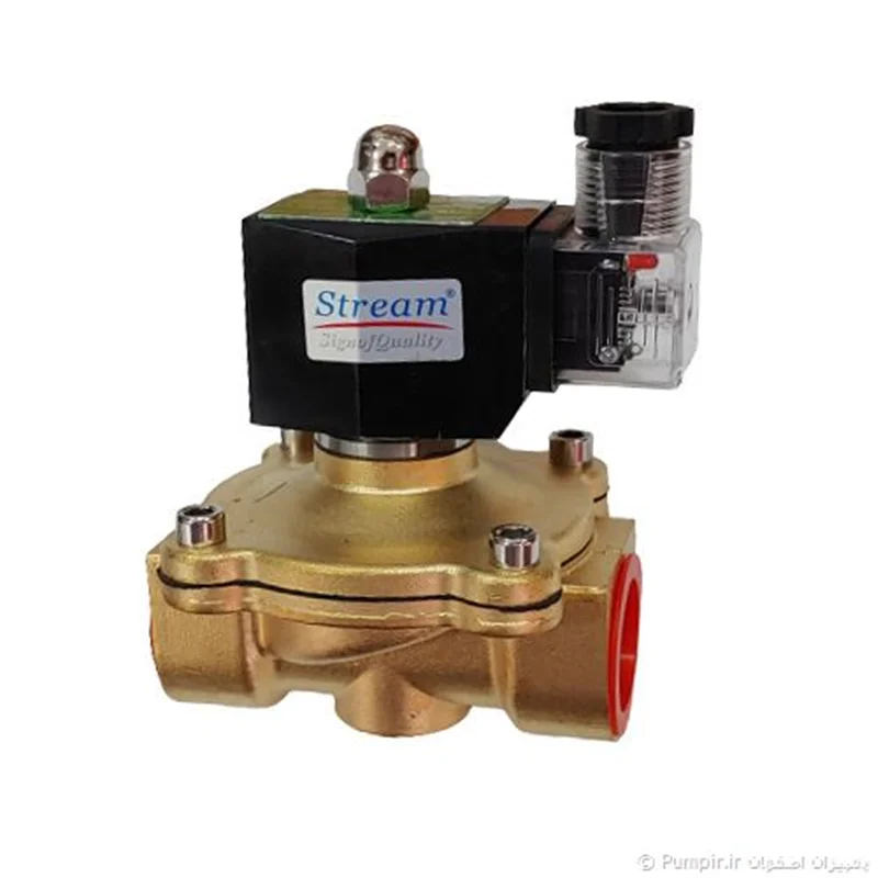 شیر برقی برنجی استریم 1/2 اینچ