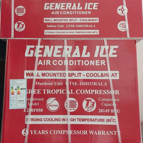 کولر گازی اسپلیت 24000 تروپبکال جنرال آیس GENERAL ICE مدل GTSE-24HO3RALA