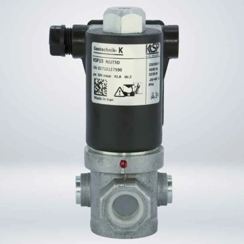 شیر برقی گاز مشعل KSP تک ضرب مشعل 1/2 اینچ طرح کروم شرودر